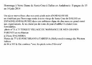 2014 06 14 JUIN DALIAS  ANDALOUSIE HOMMAGE A NOTRE DAME DE SANTA CRUZ